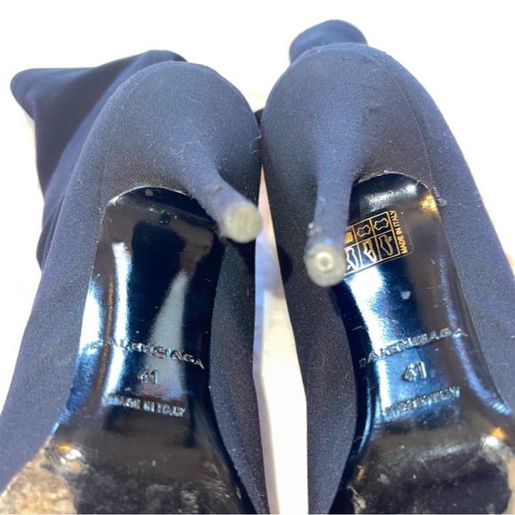 Balenciaga Black Heeled Boots with Stiletto Heel - Picture 7 of 16